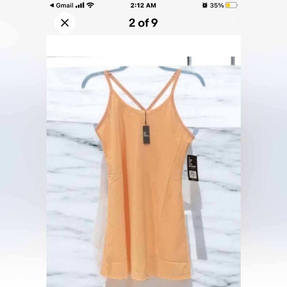 Etonic Crossover Straps Active Dress with built with built in bodysuit Sz XL